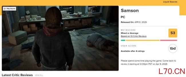 想法还行执行很烂！ 前正当防卫主创新作《Samson》M站评分53