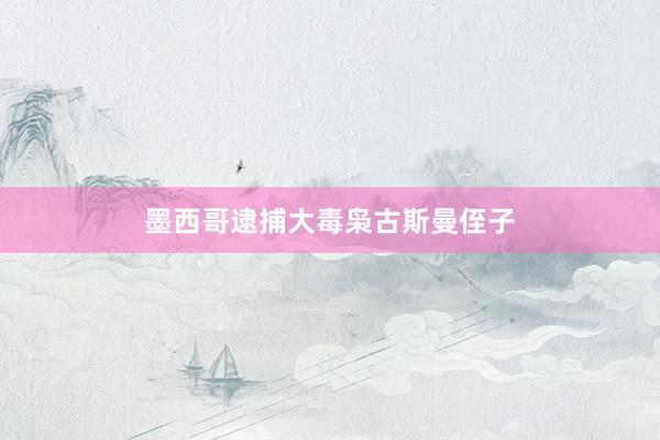 墨西哥逮捕大毒枭古斯曼侄子