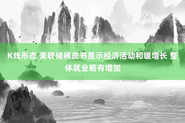 K线形态 美联储褐皮书显示经济活动和缓增长 整体就业略有增加